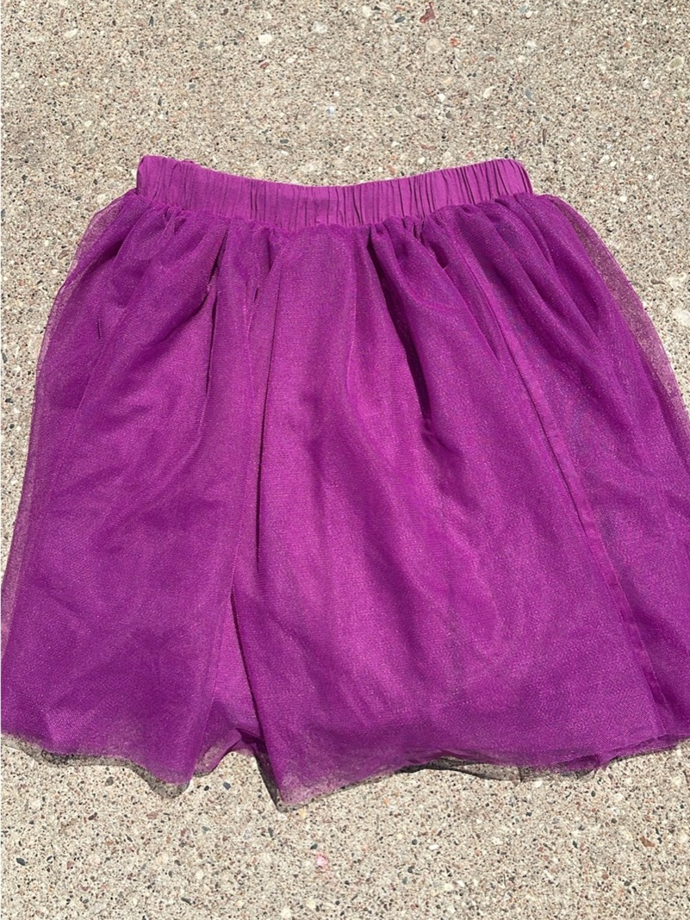 Primary Purple Tulle Skirt for Kids